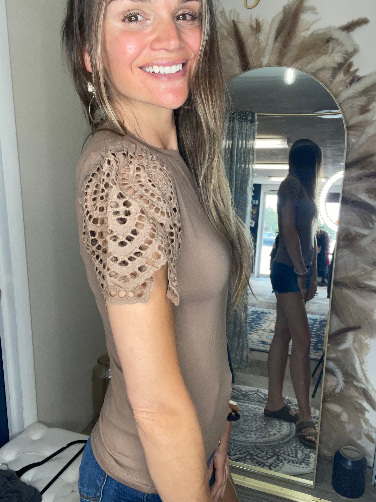 Crochet Sleeve Top