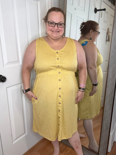 Beverly Button Dress - Michelle Mae