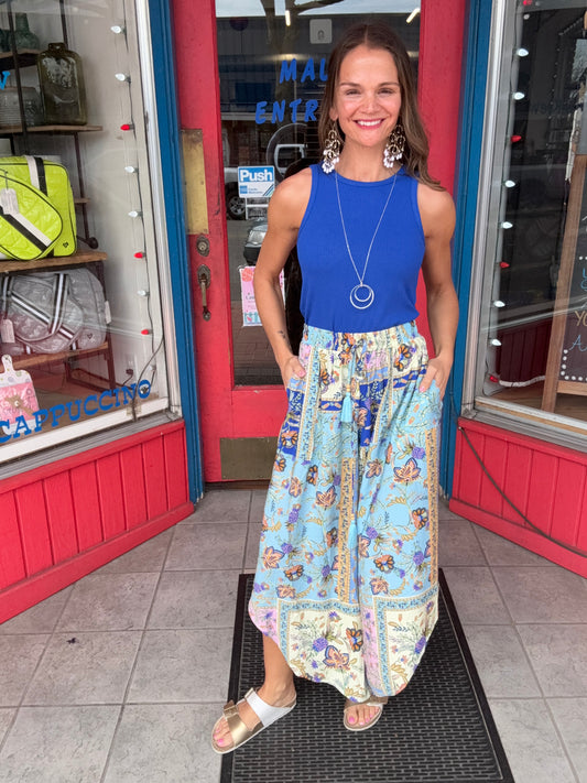 ODDI - PAISLEY PALAZZO PANT