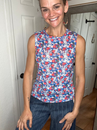 Summertime Mesh Tank Floral - Blakeley