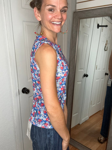 Summertime Mesh Tank Floral - Blakeley