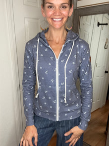 Fullzip Hoodie Nautical Navy - Michelle Mae