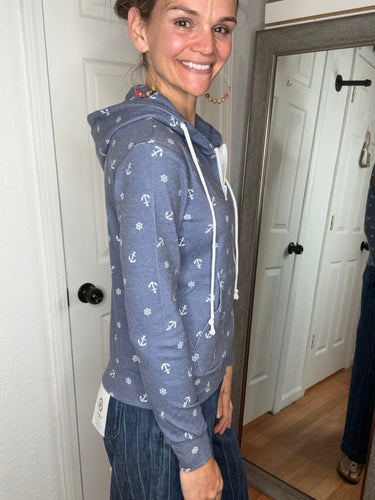 Fullzip Hoodie Nautical Navy - Michelle Mae