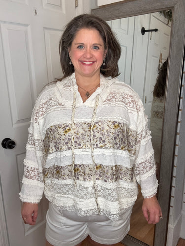 Isla Hooded Boho Top- POL