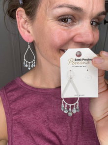 Alanna Earrings Gray - Dylan Jewelry