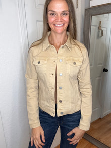 Rue Denim Jacket Latte- Risen