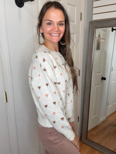 HEART TO HEART PULLOVER SWEATER - KORI