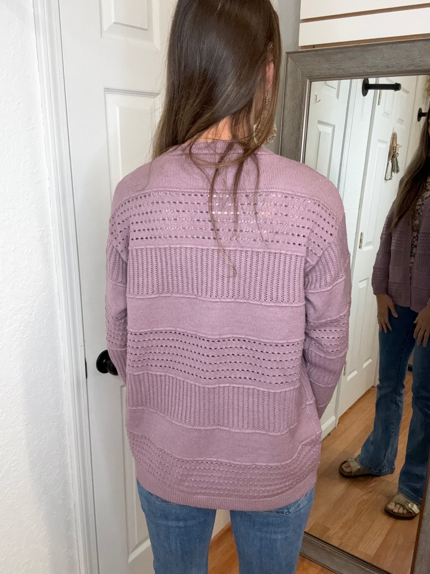 PRISCILLA CARDIGAN DARK LAVENDER - STACCATO
