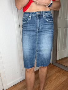 Thelma Denim Skirt - Risen