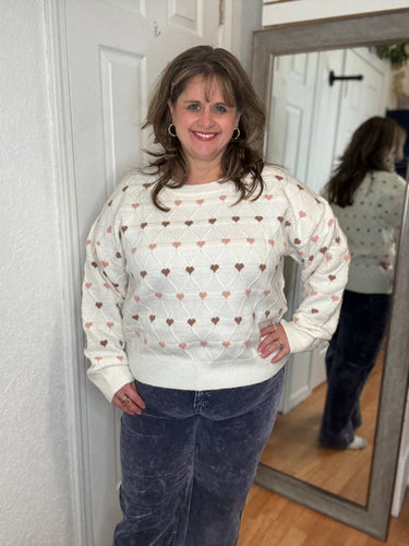 HEART TO HEART PULLOVER SWEATER - KORI