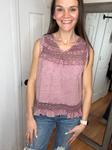 Skyla Sleeveless Top Mauve POL