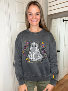 Ghost In Bloom Pullover Sweatshirt - Blakeley