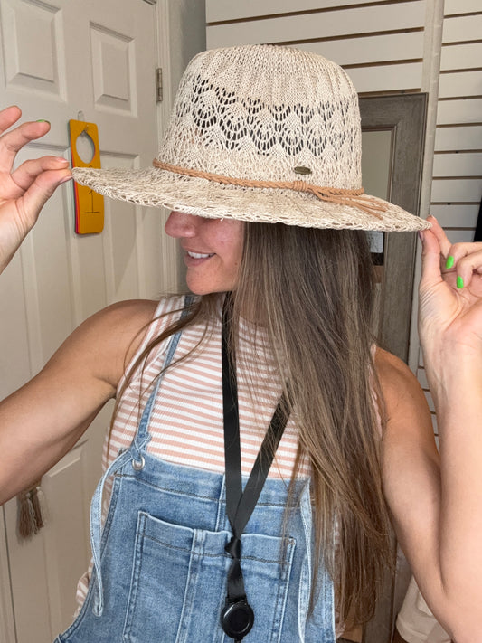 MELAYNEE PANAMA HAT - C.C