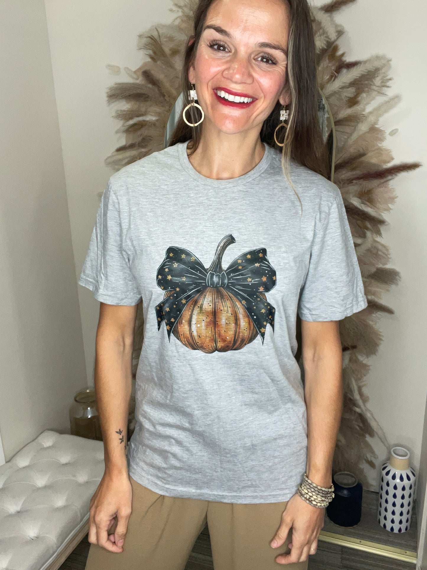 Pumpkin Bow Graphic Tee