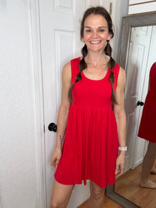 Markell Dress Red - MIKAROSE