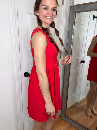 Markell Dress Red - MIKAROSE