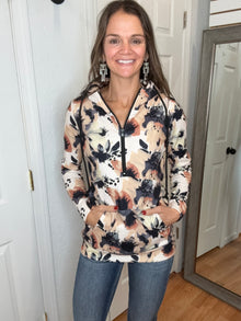 SOFT HALFZIP HOODIE- MICHELLE MAE