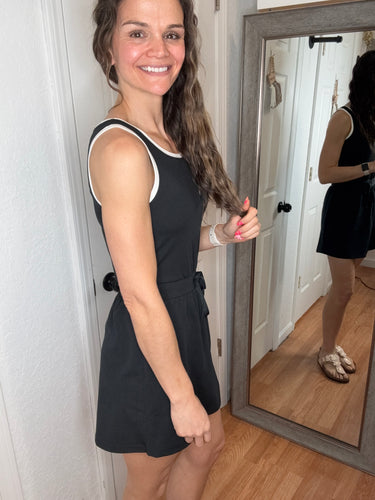 Ying Romper Dress Black -Thread & Supply