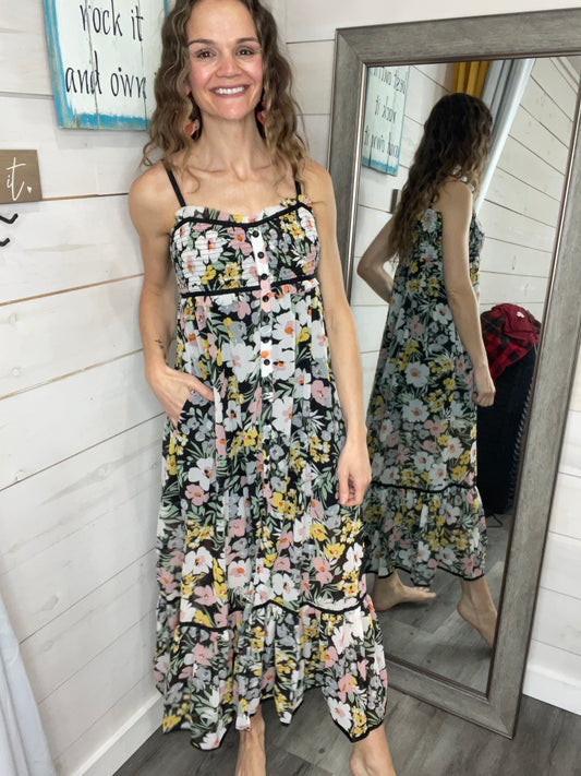 FLORAL Maxi Dress