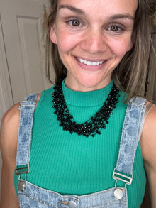 Noir Cluster Statement Choker - Jewelry Junkie