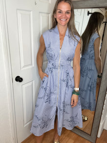 Dolly Midi Dress Blue Heimish