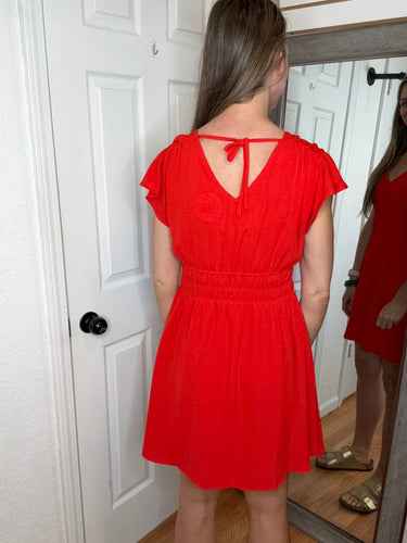 Bessy Mini Dress Persimmon -Staccato