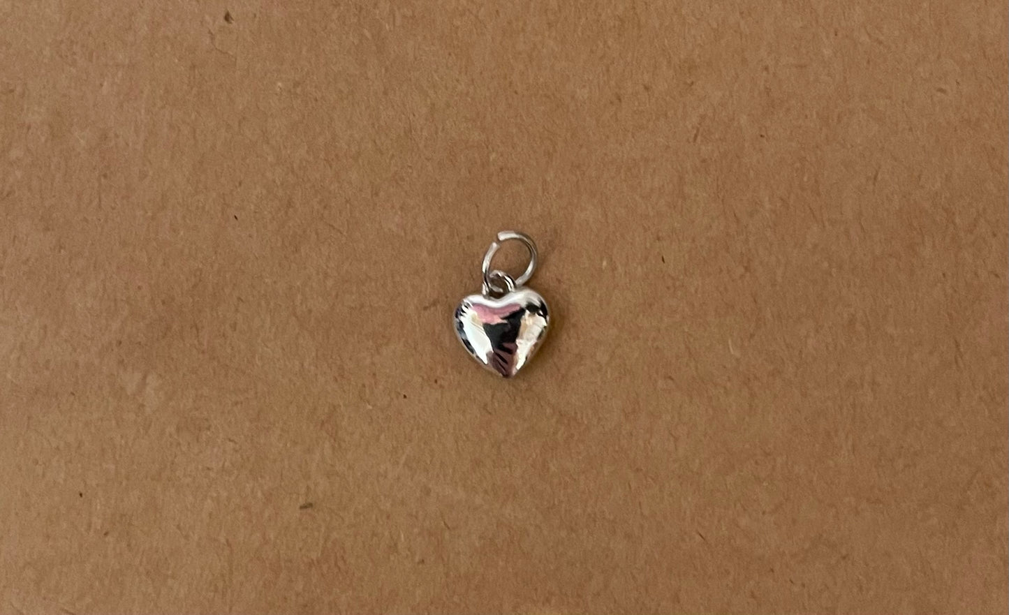 Silver Heart Silver Charm Bar Charms