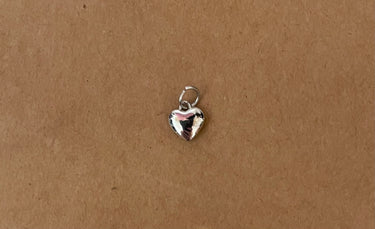 Silver Heart Silver Charm Bar Charms