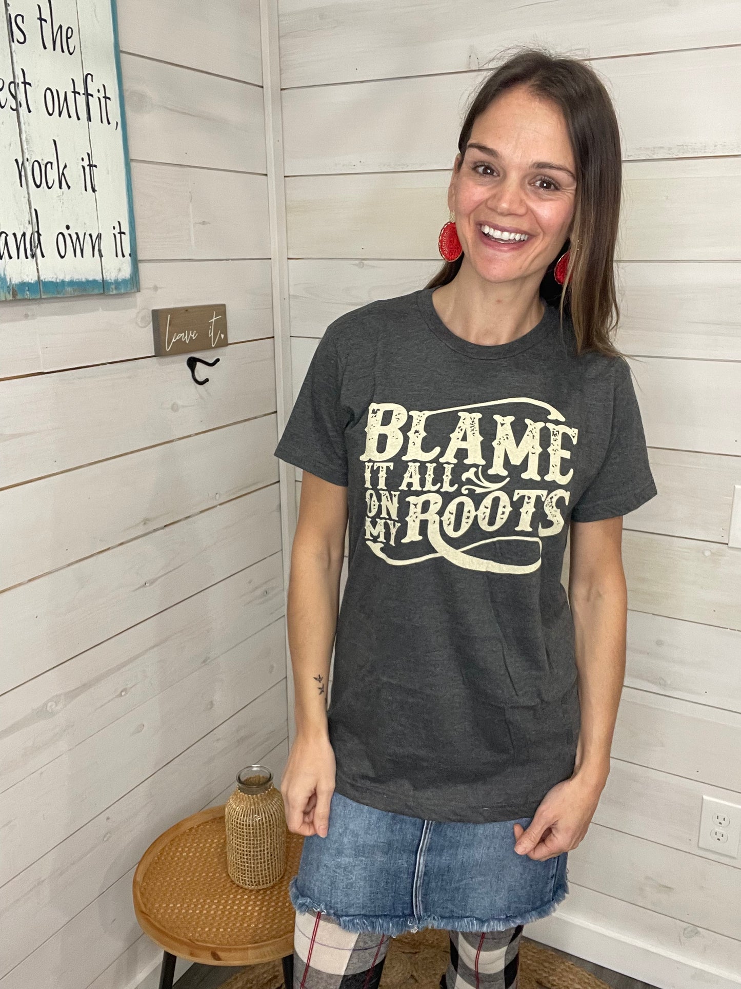 Blame It All On My Roots Soft Graphic Tee