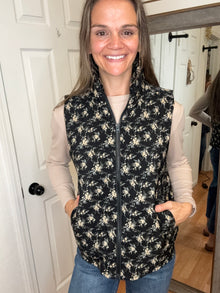 Vivienne Collared Floral Vest - Staccato
