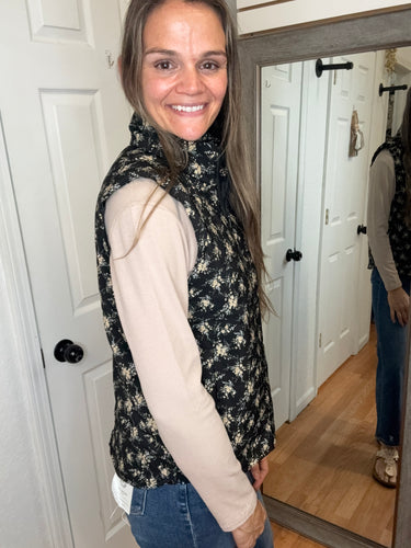 Vivienne Collared Floral Vest - Staccato