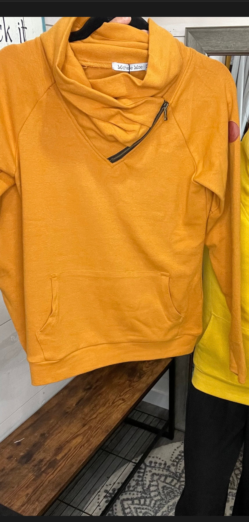 Classic ZipCowl Sweatshirt (2 colors )