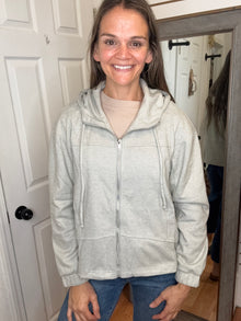 Clara Lined Zip Front Jacket Grey - Staccato