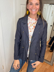 BLAIRE LIGHTWEIGHT JACKET NAVY - HAPTICS