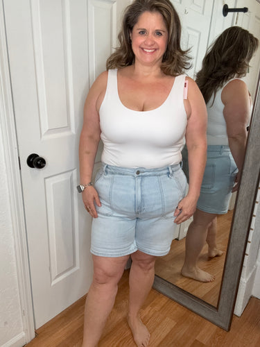 Sassy Denim Shorts- Risen