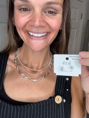 KETZY LAYERED CHAIN NECKLACE SILVER - WHAT’S HOT