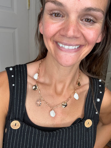 MELINA GOLD CHARM NECKLACE - WHAT’S HOT