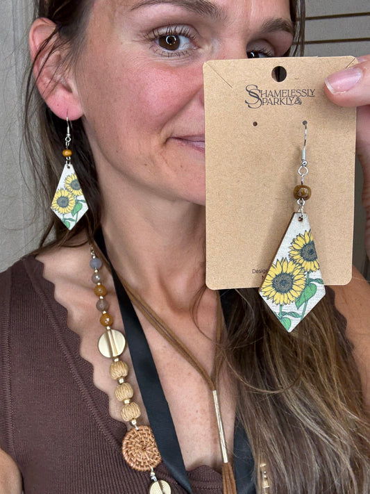 SUNFLOWER EARRINGS - MIA ACCESSORIES