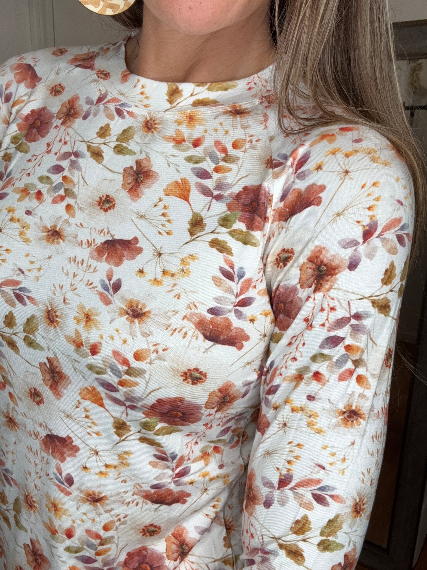 BLAIR LONG SLEEVE TOP HARVEST CHARM- MICHELLE MAE