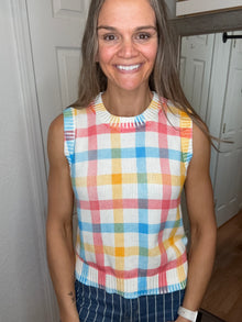 Judith Plaid Sleeveless Top - Anniewear