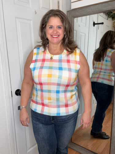 Judith Plaid Sleeveless Top - Anniewear