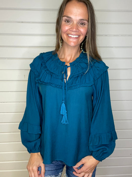 Diana Blouse -Teal