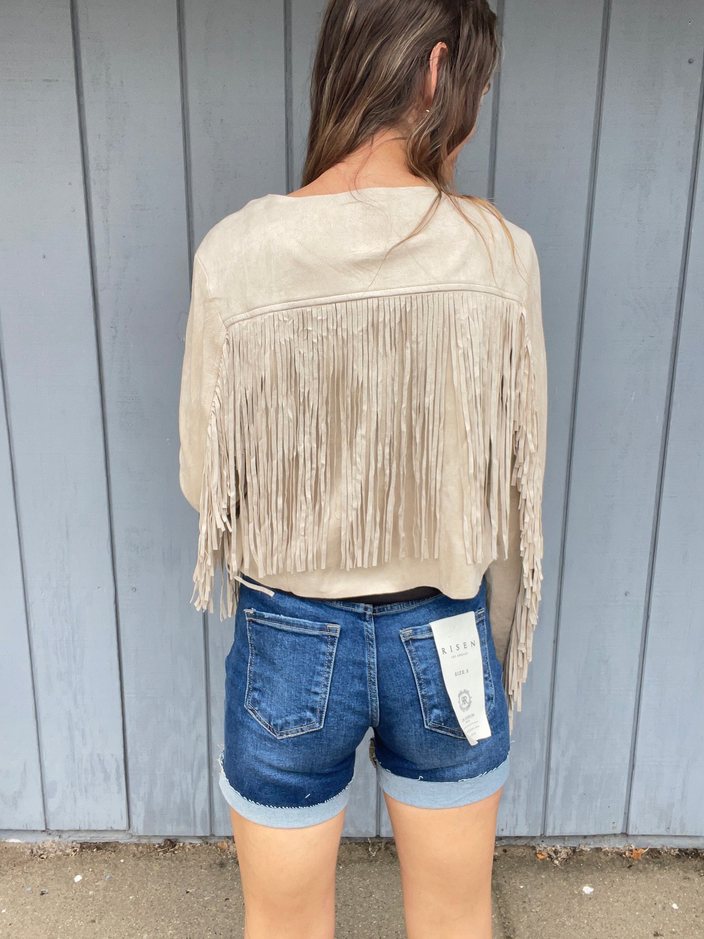 WESTERN FRINGE SUEDE JACKET