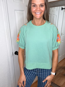 Summer Lovin Short Sleeve Sweatshirt  - Anniewear