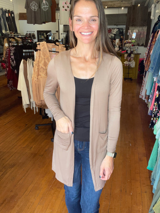 Classic Cardigan - Mocha