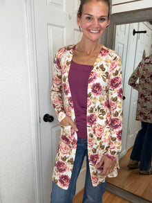 CLASSIC CARDIGAN AUTUMN BLOSSOM - MICHELLE MAE