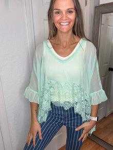 Clair Chiffon Cape Blouse - Anniewear
