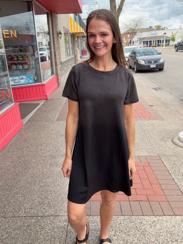 JOSIE OMBRE TSHIRT DRESS - WHITE BIRCH