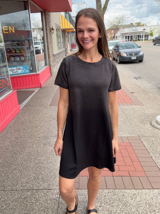 JOSIE OMBRE TSHIRT DRESS - WHITE BIRCH