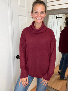 STACY SLOUCHY TURTLENECK SWEATER TOP - STACCATO
